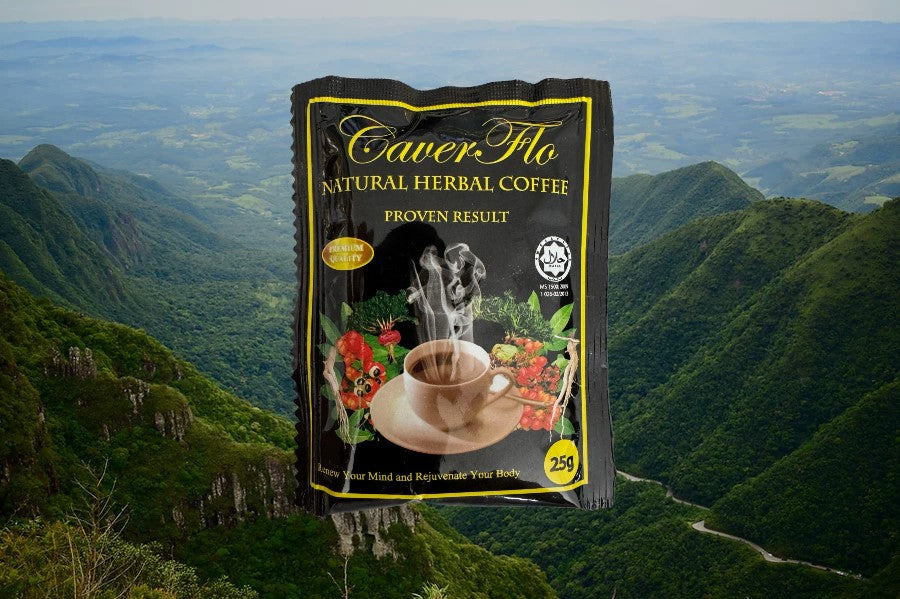 CaverFlo Natural Herbal Coffee 10 X 25g